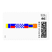 Code Flag Kennedy Postage Stamp