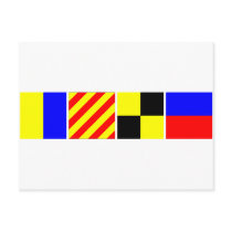 Code Flag Kyle Postcards