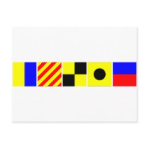 Code Flag Kylie Postcards