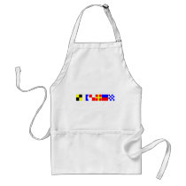 Code Flag Lauren Aprons