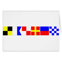 Code Flag Lauren Greeting Cards