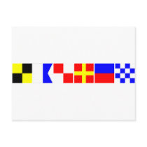 Code Flag Lauren Post Cards