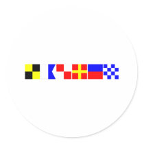 Code Flag Lauren Sticker