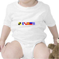 Code Flag Lauren Baby Bodysuits