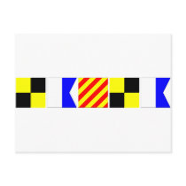 Code Flag Layla Postcards
