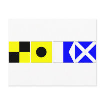 Code Flag Liam postcards