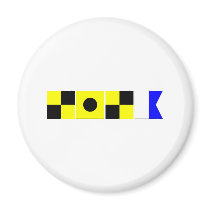Code Flag Lila Magnet