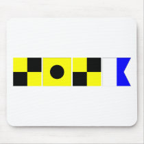 Code Flag Lila Mouse Pad