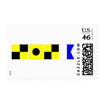 Code Flag Lila Postage