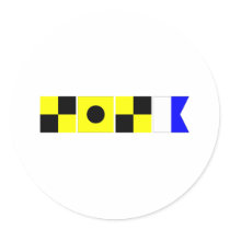 Code Flag Lila Sticker