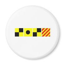 Code Flag Lily Fridge Magnet