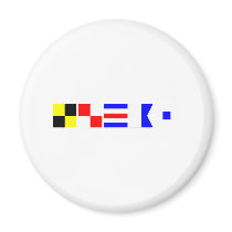 Code Flag Lucas Refrigerator Magnet