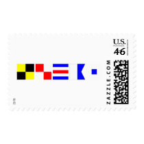 Code Flag Lucas Postage Stamp