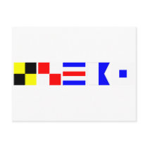 Code Flag Lucas Postcard