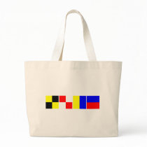 Code Flag Luke Tote Bags