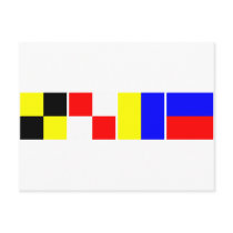Code Flag Luke Post Card
