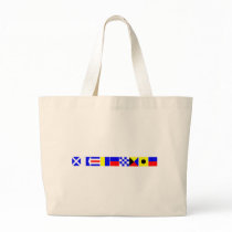 Code Flag Mackenzie Tote Bags