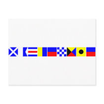 Code Flag Mackenzie Post Card