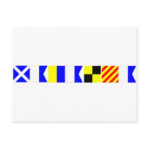 Code Flag Makayla Postcard