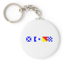 Code Flag Mason Key Chain