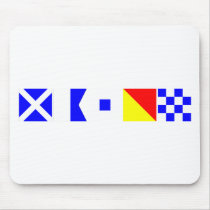 Code Flag Mason Mouse Pad