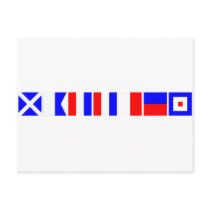 Code Flag Matthew Postcards