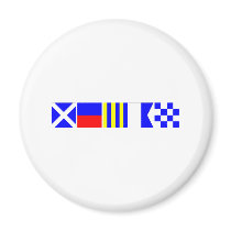 Code Flag Megan Refrigerator Magnet