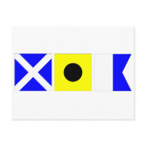 Code Flag Mia Post Card