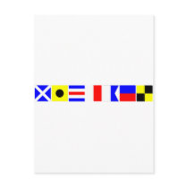 Code Flag Michael Postcard