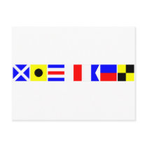 Code Flag Michael Postcards