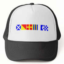 Code Flag Morgan Trucker Hats