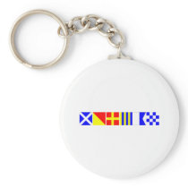 Code Flag Morgan Keychains