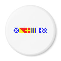 Code Flag Morgan Fridge Magnets