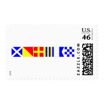Code Flag Morgan Postage Stamp