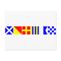 Code Flag Morgan Post Cards