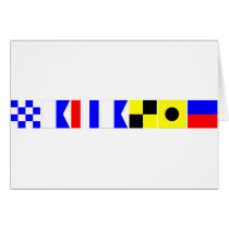 Code Flag Natalie Cards