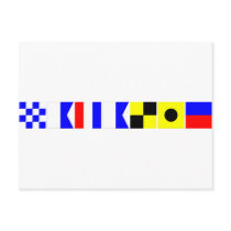 Code Flag Natalie Post Cards