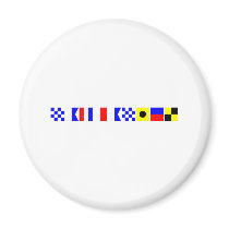 Code Flag Nathaniel Refrigerator Magnet