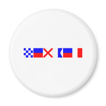 Code Flag Nevaeh Fridge Magnet