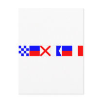 Code Flag Nevaeh Postcard