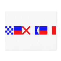Code Flag Nevaeh Post Card