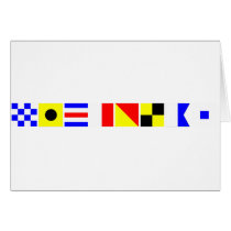 Code Flag Nicholas Greeting Cards
