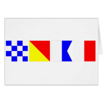 Code Flag Noah Greeting Cards