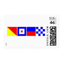 Code Flag Owen Postage Stamps