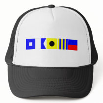 Code Flag Paige Trucker Hat