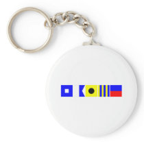 Code Flag Paige Keychains