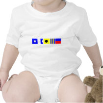 Code Flag Paige Baby Bodysuits