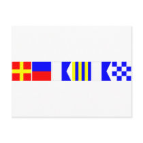 Code Flag Reagan Postcards