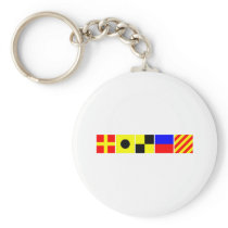 Code Flag Riley Key Chains