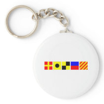 Code Flag Riley Keychain